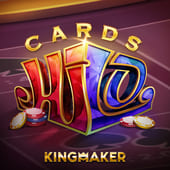Cards Hi Lo card game on table game 5
